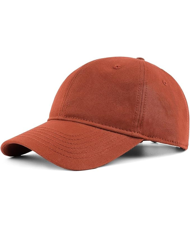Zylioo XL XXL Oversize Baseball Cap, 100% Cotton Adjustable Dad Hat for Big Heads 23.5"-25.5", Soft Crown Large Size Cap