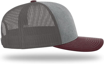 Richardson 112 Trucker Hat - Premium Adjustable Snapback Hat - Structured Six Panel Richardson Blank Caps