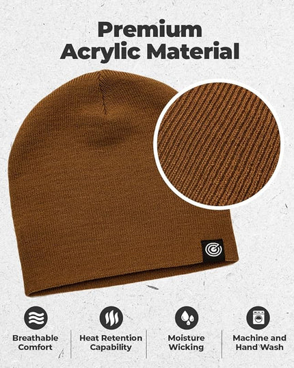Original Beanie Cap - Soft Knit Beanie Hat - Warm and Durable
