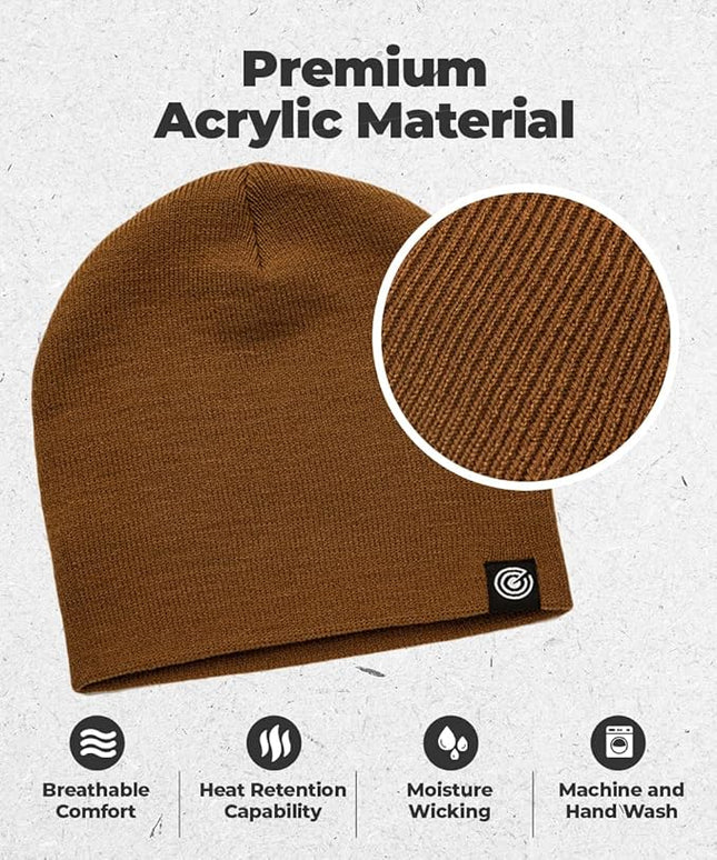 Original Beanie Cap - Soft Knit Beanie Hat - Warm and Durable