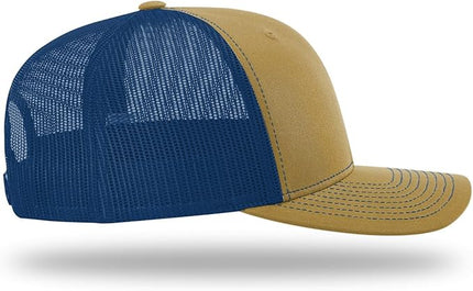 Richardson 112 Trucker Hat - Premium Adjustable Snapback Hat - Structured Six Panel Richardson Blank Caps