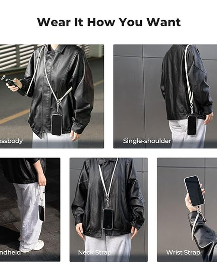 K&F CONCEPT 2-in-1 Phone Lanyard Crossbody with 1/4" Screw, Adjustable Anti Theft Crossbody Strap Compatible for DJI Osmo