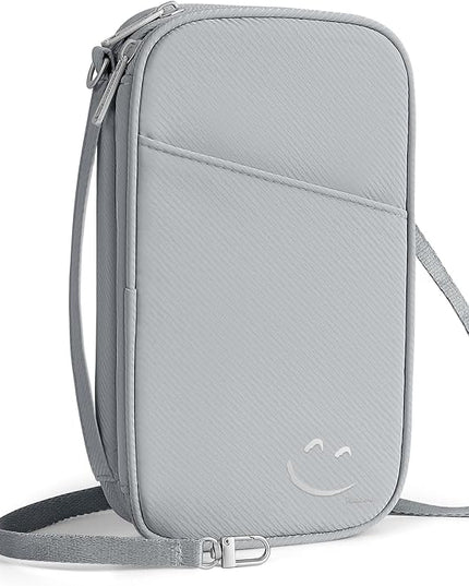 Travelkin 2-in-1 Passport Holder & Travel Organizer for Family with RFID Blocking, Multiple Passport Wallet for Men Women, Travel document holder for Credit Cards, Cash, and Electronic Essentials