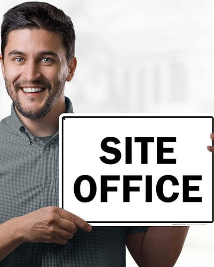 Site Office Sing Sign, 10x14 Inches, Rust Free .040 Aluminum, Fade Resistant, Made in USA by My Sign Center