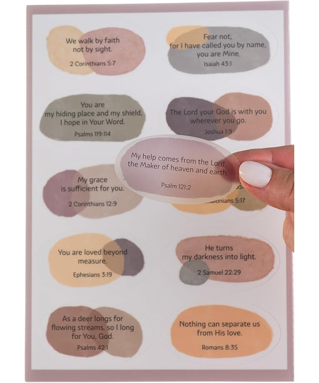 DiverseBee Motivational Bible Verse Stickers, 80pcs Inspirational Christian Stickers for Water Bottles Laptop Journaling, Jesus Faith Sticker Pack, Religious Christian Gifts for Women and Men (Faith)