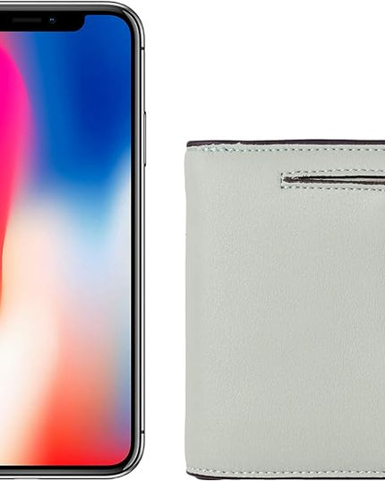 Toughergun Women’s Small Slim Leather Wallet with RFID Protection, Compact Bifold Mini Purse with Clear ID Window