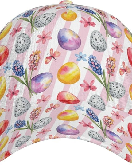 Easter Baseball Cap,Rabbit Eggs Baseball Hat,Fashion Snapback Hats Outdoor Trucker Hat for Women Men