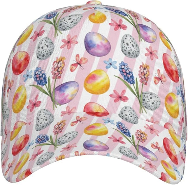 Easter Baseball Cap,Rabbit Eggs Baseball Hat,Fashion Snapback Hats Outdoor Trucker Hat for Women Men