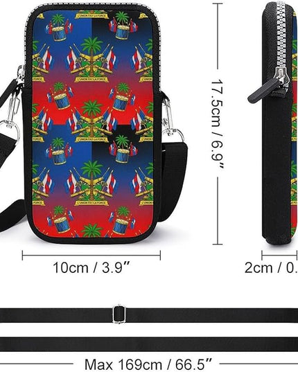 Unisex Small Crossbody Bags, Women Men Portable Adjustable Crossbody Phone Wallet Pouch