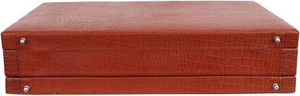 Full Grain Leather Briefcase Attache For Unisex Size L18 * W5 * H12 IN Expandable Italian Lock Briefcase