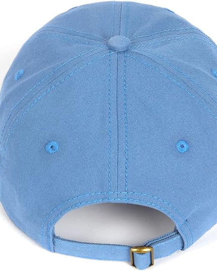 Zylioo XL XXL Oversize Baseball Cap, 100% Cotton Adjustable Dad Hat for Big Heads 23.5"-25.5", Soft Crown Large Size Cap