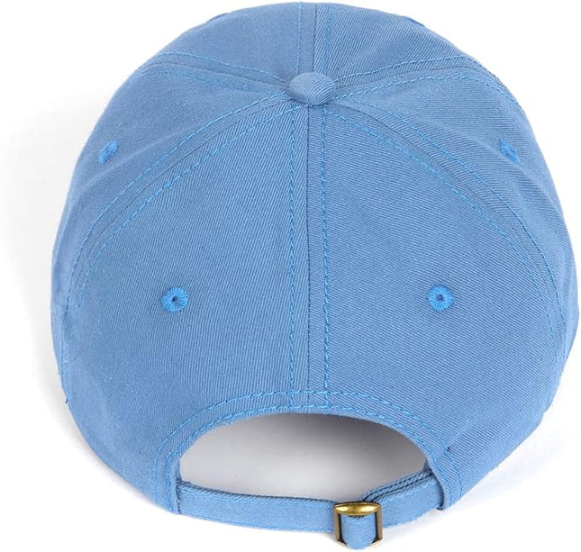 Zylioo XL XXL Oversize Baseball Cap, 100% Cotton Adjustable Dad Hat for Big Heads 23.5"-25.5", Soft Crown Large Size Cap