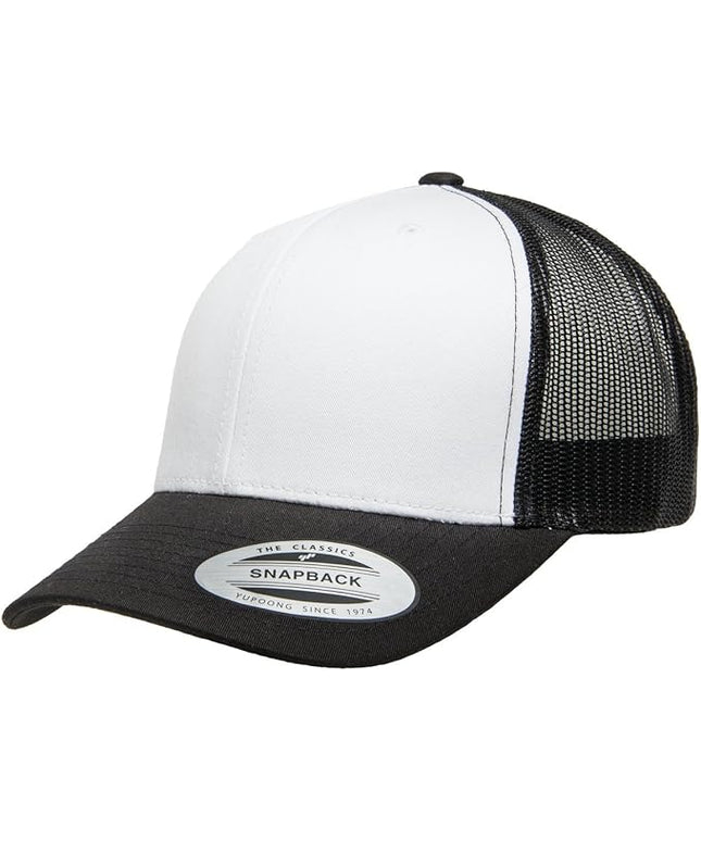 Yupoong Classic Premium Mesh 6 Panel Retro Trucker Cap | Mid Profile Snapback | OSFA | Bulk Pack Available