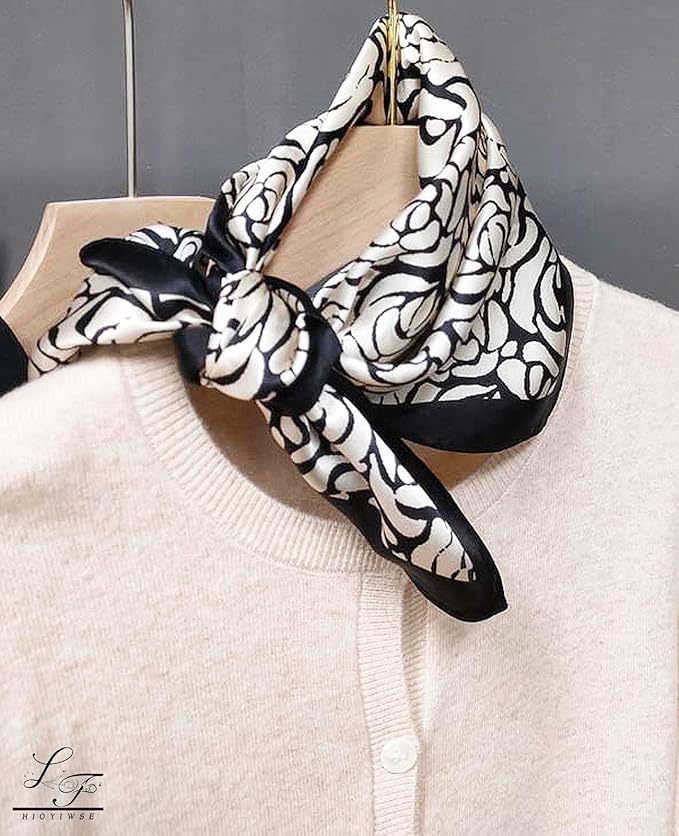 Satin Bandanas Head Scarf For Women Hair Scarves Accessories Lightweight Fashion Wrap Neck Silk Sleeping Headscarf