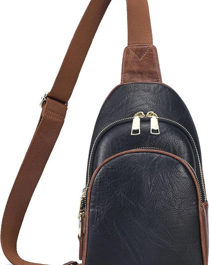 Anti Theft Crossbody Bags for Women Leather Sling Bag Cross Body Travel Purse Chest Bags Fanny Pack Gift Teen Girl
