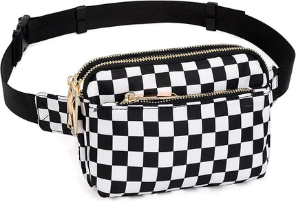 UTO Fanny Pack for Women Crossbody Trendy Fashion Belt Purse Chest Waist Hip Bumbag for Outdoor Shopping Travel Hiking