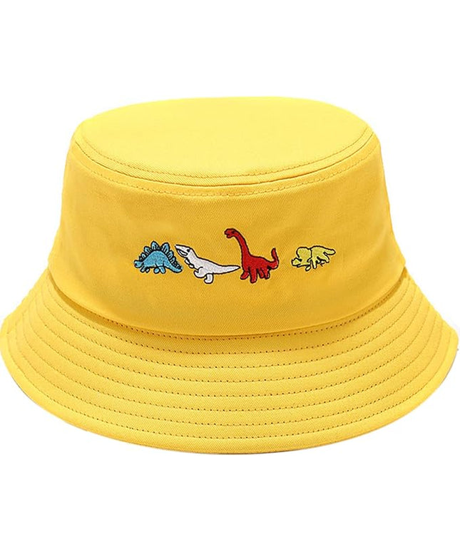 XYIYI Fashion Embroidery Bucket Hat Cotton Beach Fisherman Hats for Women Girls