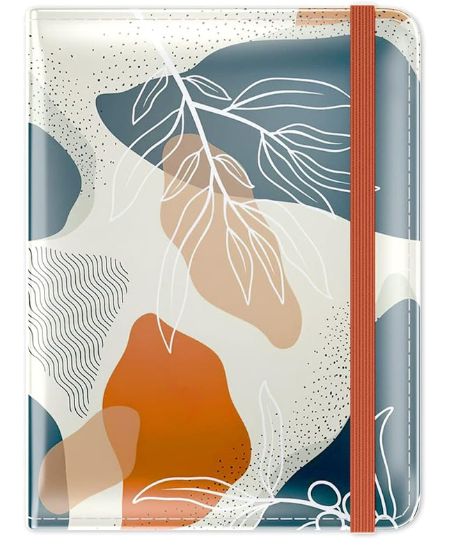 Passport Holder for Travel Essentials, Passport Wallet Cover Case for Travel Must Haves Accessories, Passport Book Holders for Women and Men, White Leaves