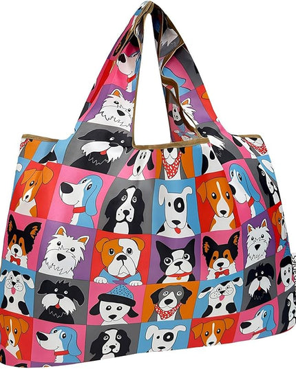 allydrew Large Foldable Tote Nylon Reusable Grocery Bags