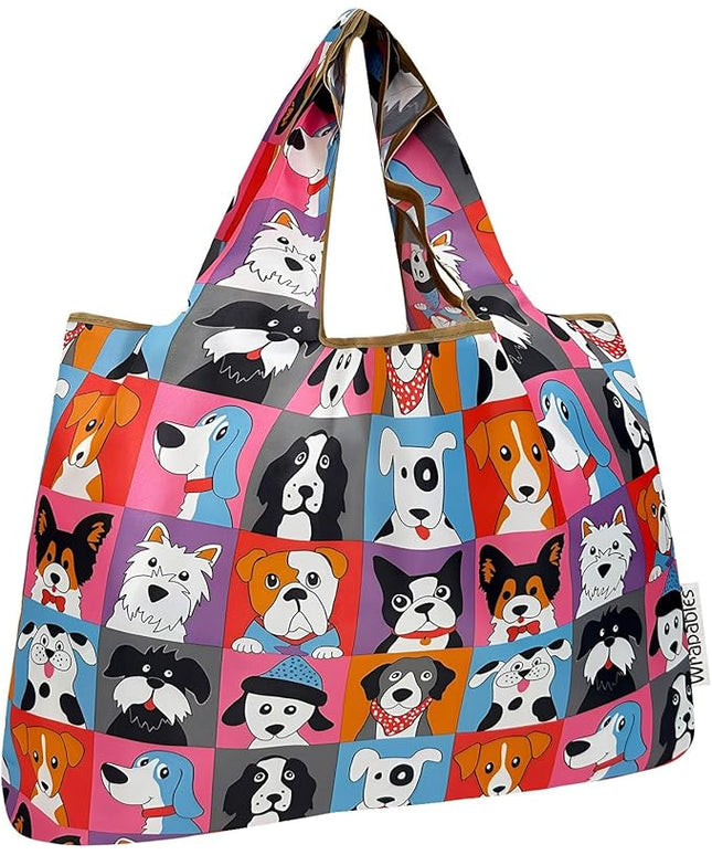 allydrew Large Foldable Tote Nylon Reusable Grocery Bags