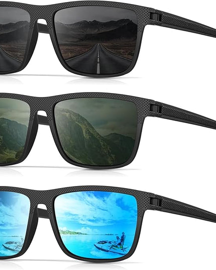 Sunglasses-Men Polarized Mens Sunglasses: Classic Women Sun Glasses UV Protection for Fishing Driving Golf