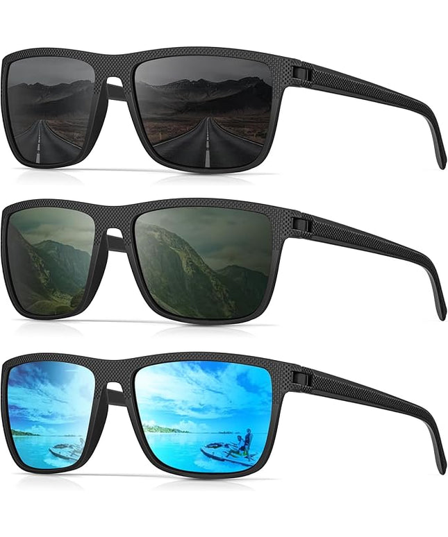 Sunglasses-Men Polarized Mens Sunglasses: Classic Women Sun Glasses UV Protection for Fishing Driving Golf