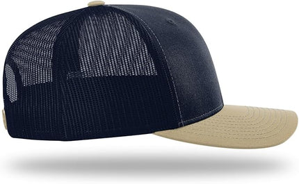 Richardson 112 Trucker Hat - Premium Adjustable Snapback Hat - Structured Six Panel Richardson Blank Caps