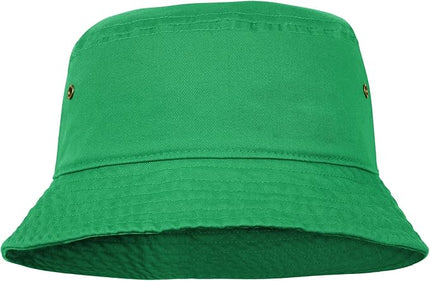 Falari Men Women Unisex Cotton Bucket Hat 100% Cotton Packable for Travel Fishing Hunting Summer Camp