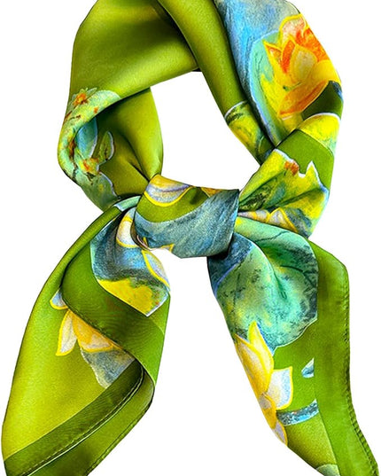Neck Scarf For Womens Silky Head Scarves Hair Bandanas Square Scarf Fashion Accessories lightweight