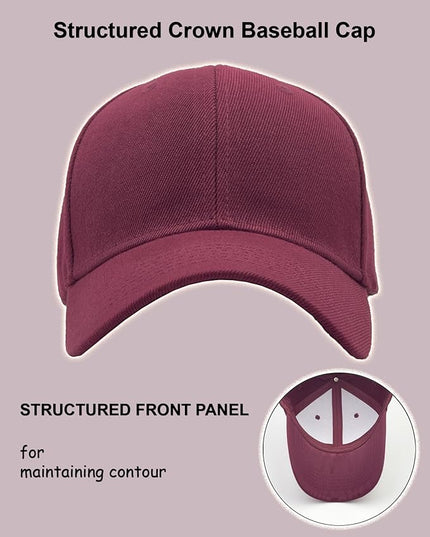 Utmost Structured Baseball Cap with Adjustable Closure - Performance Hat for Outdoor Activities
