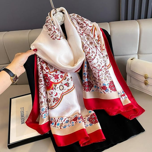 Silk Scarf Mulberry Silk Fashion Scarves Long Lightweight Shawl Wrap …