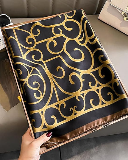Fashion Scarves Scarf 100% Silk Feeling Scarf Silk Like Scarves Long Lightweight Sunscreen Shawls for Women