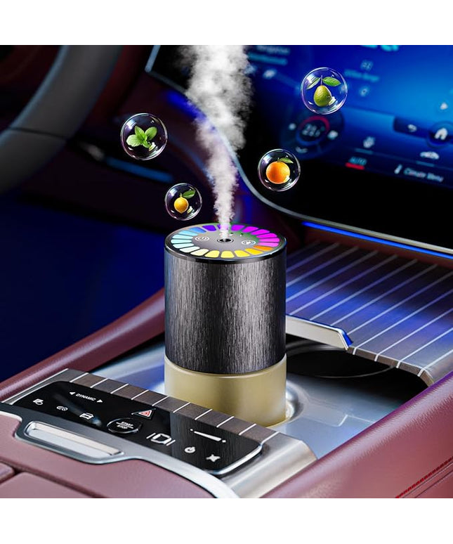 Car Air Freshener, Car Fresheners Long Lasting, Auto On/Off, 3 Adjustable Modes for Custom Scent Intensity, 150mL Large Capacity, Diffuser with RGB Music Syncing Light (Cologne)