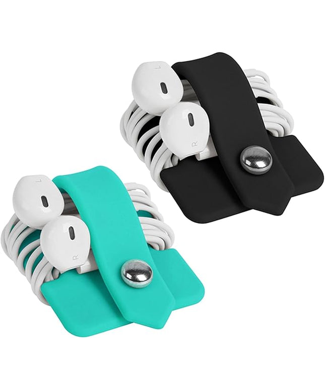Cord Organizer Earbuds Holder Earphone Wrap Earphones Organizer Headset Headphone Earphone Wrap Winder Cord Manager Cable Winder Set of 2