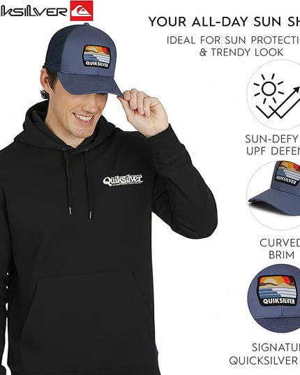 Quiksilver Men's Premium Cotton Adjustable Snap Back Logo Baseball Cap
