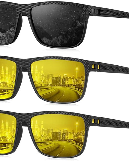 KALIYADI Polarized Sunglasses for Men, Lightweight Sun Glasses with UV Protection for Driving Fishing Golf