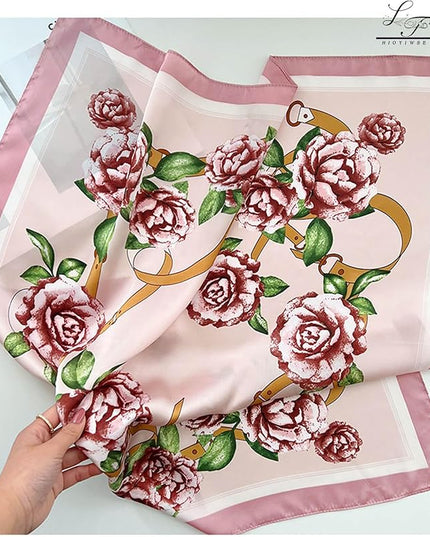 Satin Bandanas Head Scarf For Women Hair Scarves Accessories Lightweight Fashion Wrap Neck Silk Sleeping Headscarf