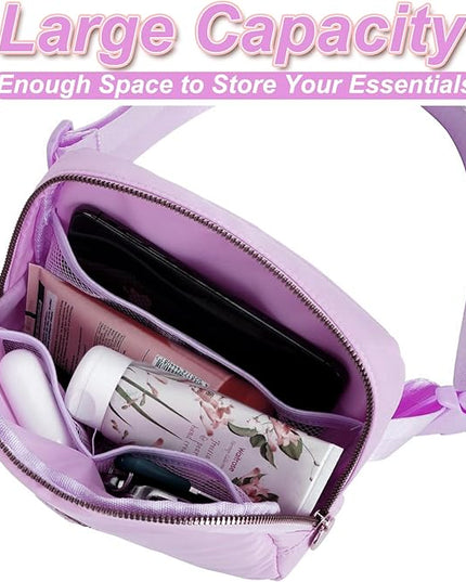 Uygafly Birthday Gifts for 4 5 6 7 8 9 10 11 12 13 Year Old Girls,Graduation Gifts for Teens Kids Daughter Sister Her,Fanny Pack Crossbody Bag Belt Bag Cute Trendy Stuff | Lavender,V