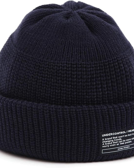 UNDERCONTROL Winter Trawler Fisherman Beanie Men Women Unisex Stylish Plain Docker Skull Hat Roll up Watch Cap Color Pack