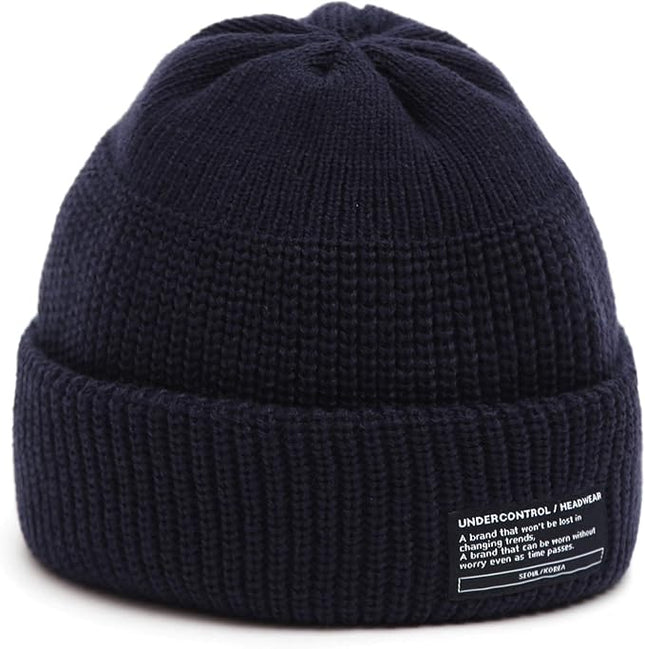 UNDERCONTROL Winter Trawler Fisherman Beanie Men Women Unisex Stylish Plain Docker Skull Hat Roll up Watch Cap Color Pack