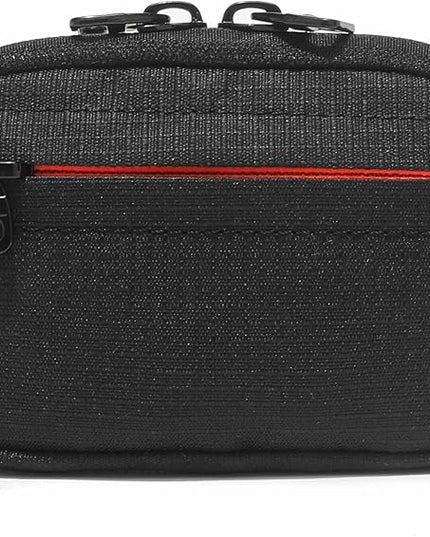 JEMINAL Lanyard Travel Little Coin Purse Pouch Fit for Men & Women & Boys & Girl: Change & Cards & Cash Dual Zip Travel Wallet with Keychain - Men's Detachable Nylon Essentials Change Pouch Purse