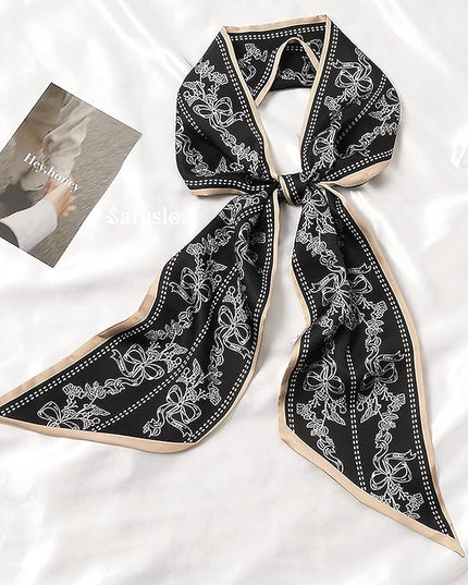 Purse Scarf For Handbags Head Scarves For Women's Hair Bags Scarfs Long Skinny Scarves Fashion Silky