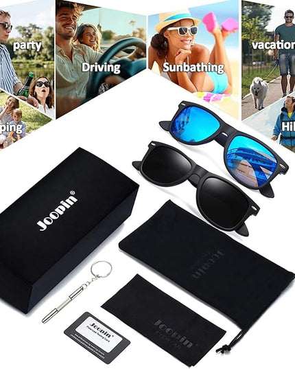 Joopin Square Sunglasses Polarized UV Protection Trendy Designer Sun Glasses Men Women