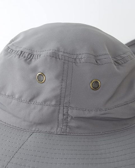Home Prefer UPF50 Mens Sun Hat with Neck Flap Quick Dry UV Protection Cap Womens Wide Brim Fishing Hat Neck Flap Beach Garden