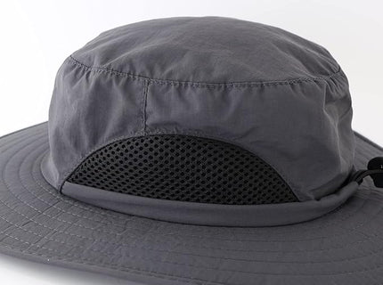 LLmoway Kids Sun Protection Hat Quick Dry Adjustable Wide Brim Mesh Bucket Hat