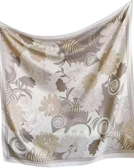 Julunar Silk Like Head Scarf for Women - Satin Large Hair Scarves - 35" Square Silk Hair Wrap for Sleeping with Gift Packed