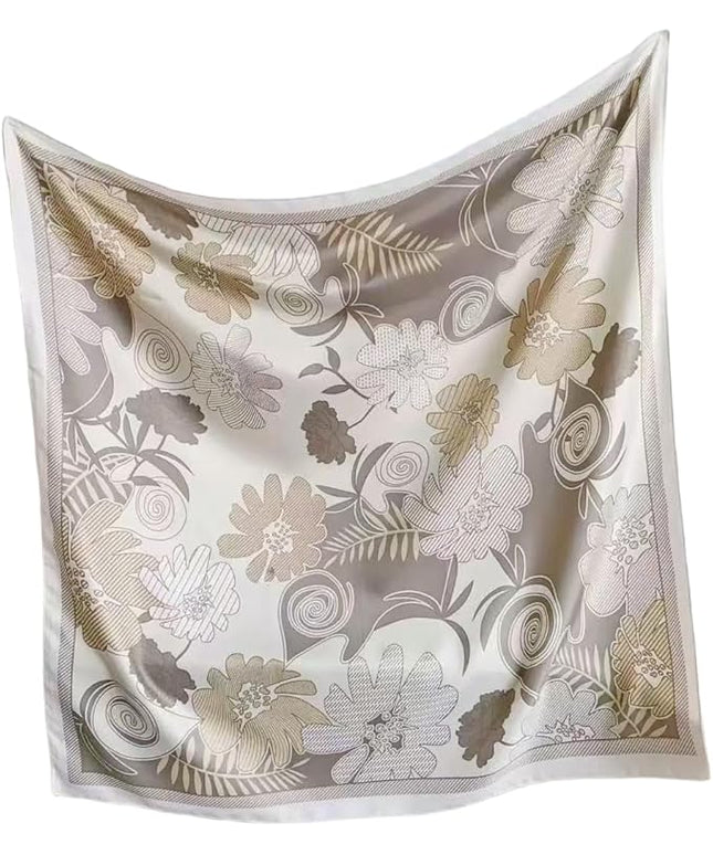 Julunar Silk Like Head Scarf for Women - Satin Large Hair Scarves - 35" Square Silk Hair Wrap for Sleeping with Gift Packed