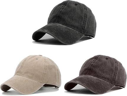 HH HOFNEN Men Women Washed Distressed Twill Cotton Baseball Cap Vintage Adjustable Dad Hat