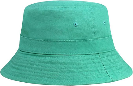 Hot Summer Bucket Hat - Trendy Cotton Sun Hat for Beach, Golf, Fishing - Fun Outdoor Vacation Boonie for Men and Women