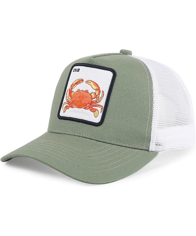 Classic Unisex Various Animal Series Embroidery Farm Adjustable Mesh Snapback Trucker Hat